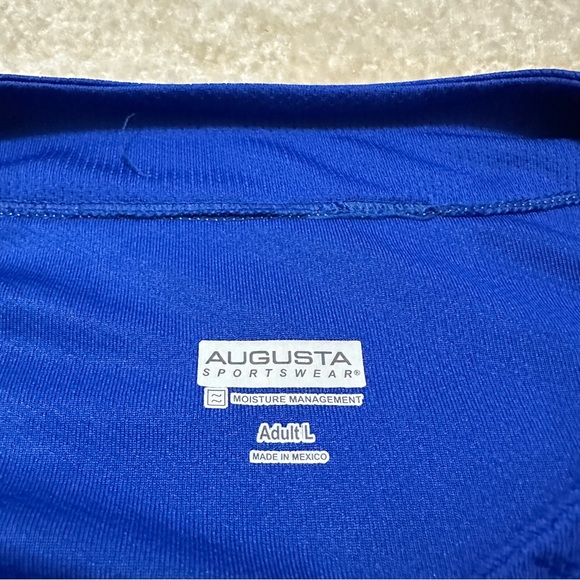 Burger King Adult Large Employee Baseball Jersey Blue Logo - Picture 3 of 5